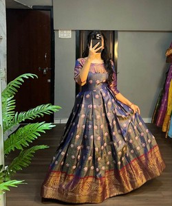 Vestido Largo Anarkali de Estilo Bollywood, Nuevo Diseño, con Bordado, Dupatta, Ropa Femenina India y Pakistaní - Product Image 5
