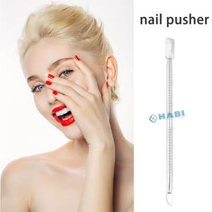 Personalized Logo <b>Nail</b> Polish Gel Remove <b>Nail</b> Dead Skin Cuticle Pusher Stainless Steel Double End <b>Nail</b> Cuticle Pusher - Product Image 3