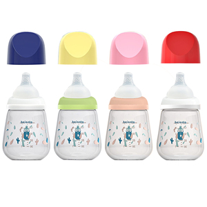 Botol Susu Bayi Kaca Grosir, Kristal Jernih Alami Anti Kolik Anti Tersedak Bebas BPA, Botol Susu Bayi Baru Lahir Motif Kartun - Product Image 6