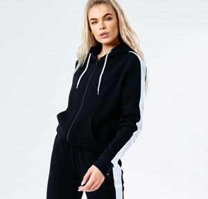 Pantalones de correr de dos piezas personalizados para mujer, trajes deportivos holgados con bolsillos, otoño XS/S/M/L/XL/XXL sólido para correr en el salón - Product Image 4