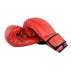 Leather <b>Fabric</b> Sparring Training Boxing Gloves Best Manufacture Adjustable <b>Strips</b> Leather Boxing Gloves - Product Image 4