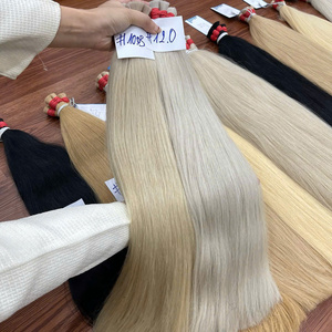 ผมต่อแบบ100% ผมมนุษย์สีดำและสีอื่นไม่มีใยสังเคราะห์ผมตรงธรรมชาติ - Product Image 2