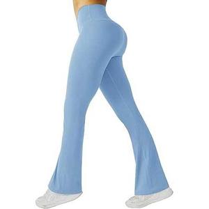 Conjuntos de ropa de gimnasio sin costuras de cintura alta de 2 piezas para mujer, venta al por mayor, trajes de entrenamiento para Yoga, Top corto de manga larga, mallas de cintura alta - Product Image 1