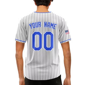 Maillot de baseball avec logo brodé personnalisé bonne vente vêtements d'entraînement respirants avec techniques imprimées coupe régulière - Product Image 6