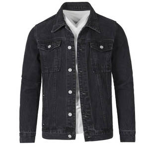 Chaqueta de tela vaquera para hombre superventas de material duradero precio razonable chaqueta de tela vaquera con diseños únicos para hombre totalmente personalizada - Product Image 3