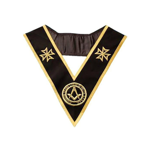 คอเสื้อผ้ากำมะหยี่สีแดงสามชิ้นเครื่องราชอิสริยาภรณ์มีขอบสีทองชมพูและน้ำเงินพร้อมทองแท่งน้ำหนักเบาบริการ OEM - Product Image 2