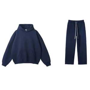 Wholesale Sweat <b>Jogger</b> Suits Two Piece 100% Cotton <b>Slim</b> <b>Fit</b> Winter <b>Men</b> Streetwear Sweatsuit Stacked Tracksuit 2025 - Product Image 5