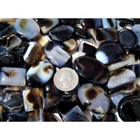 Pierre précieuse en agate rayée naturelle |    Pierre polie de haute qualité pour bijoux |   Fournisseur en gros pour les fabricants de bijoux