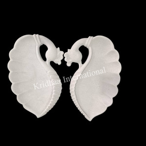 Elegante mármol blanco Urli artesanía de piedra Natural de alta calidad pura y pulida para decoración de templos religiosos - Product Image 1