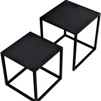 Ensemble de petites tables d'appoint rondes modernes de luxe avec plateau en métal, meubles de salon, design réglable
