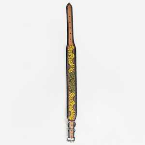 Collar de perro de estilo premium de lujo de cuero acolchado suave con patrón de puntos resistente cómodo ajuste para tamaños pequeños medianos grandes - Product Image 4