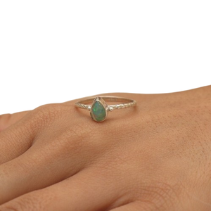 Joyería de piedras preciosas de ópalo para mujer, anillo de estilo bohemio de plata, joyería de plata de ley 925, anillo hecho a mano de tendencia, Regalo para mamá - Product Image 1