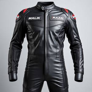 Descuento a granel traje de cuero genuino para motocicleta al por mayor tamaño personalizado y características CE protección Motobike desgaste - Product Image 1