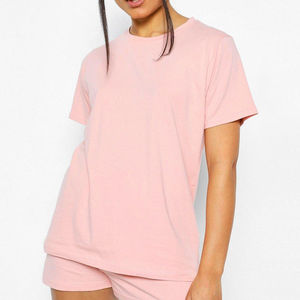 2025 dernière conception dames deux pièces double ensemble vêtements sport été porter t-shirt et ensemble court pour les femmes - Product Image 1