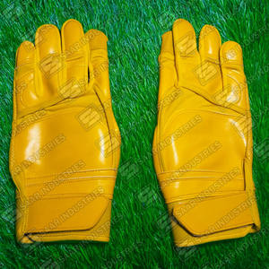 Gants de frappe de baseball en cuir durables, personnalisés avec logo, OEM ODM, pour adultes, professionnels, ambidextres, légers, confortables, avec fermeture velcro - Product Image 2