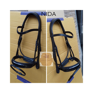 Sillín inglés de calidad superior para tambor equino, equipo de caballo de cuero teñido, brida de canal vacío plano, productos para caballos - Product Image 4