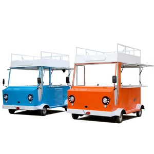 Nouvelle conception, camion de restauration mobile commercial de 12 pieds, chariot de vente ambulante, remorque de restauration rapide, cadre en acier inoxydable, suivi GPS pour - Product Image 5