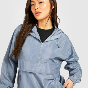 2025 Women's Sport Rain Windbreaker <b>Jacket</b> High Quality New Design for Spring Season Nylon <b>Lining</b> Printed Technique - Product Image 3