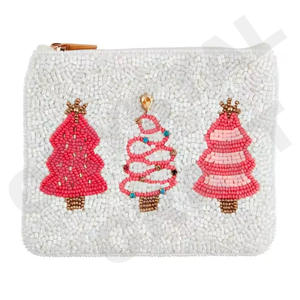 Portefeuille pochette à monnaie perlée en argent comptant avec design personnalisé beau porte-monnaie avec accessoires à la mode - Product Image 6