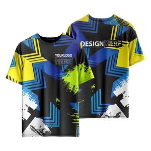 Impresión de sublimación digital personalizada 100 por ciento poliéster Unisex camisetas de manga corta hombres camisas de manga corta - Product Image 6