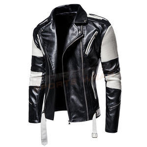 2025 personnalisé de haute qualité hommes véritable peau de mouton et peau de vache vestes en cuir de motards veste d'hiver en cuir pur - Product Image 2