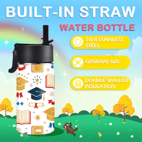 Produit Tendance 2026 – Bouteille d'eau portable en métal de 12 oz à large ouverture, personnalisable avec logo, idéale pour la remise des diplômes et la fête des enseignants