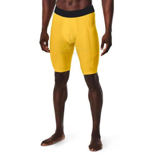 Meilleure vente Short de compression pour homme taille élastique solide décontracté haute qualité Spandex/Polyester séchage rapide - Product Image 6