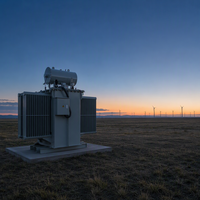 Transformateur élévateur de tension Jorge ZSS 2500 kVA 10 kV vers 10,5 kV pour la production d'énergie éolienne