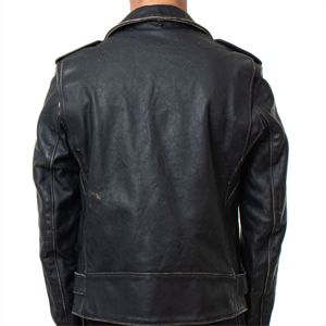 Veste en cuir vintage de haute qualité pour hommes-Cuir véritable, style classique et parfait pour les tenues décontractées et formelles" - Product Image 4
