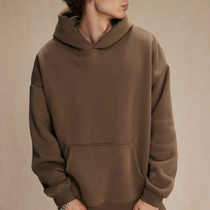 เสื้อมีฮู้ดแขนยาวผ้าฟลีซนุ่มปักลายให้ความอบอุ่นระบายอากาศได้ดีขนาด460ก. ดีไซน์โอเวอร์ไซส์เข้ารูปทันสมัยสไตล์คนเมือง - Product Image 2