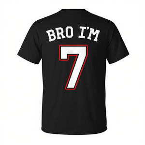 Bro, tengo 7 años, séptimo cumpleaños, camiseta para el séptimo cumpleaños - Product Image 2