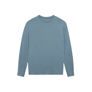เสื้อยืดแขนยาวคอตตอน180 GSM สำหรับผู้ชาย, เสื้อยืดแขนยาวลำลองเนื้อนุ่มระบายอากาศได้ดี - Product Image 6