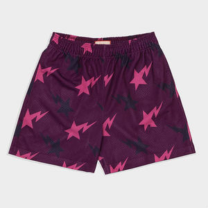 Pantalones cortos de playa de malla de poliéster de verano ecológicos personalizados OEM al por mayor pantalones cortos de verano sólidos bolsillos de sublimación pantalones cortos de playa - Product Image 2