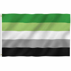 Ароматический флаг 3 'x 5' полиэстер LGBT баннер для гей-парада флаг прямых союзников - Product Image 1