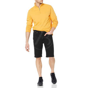 High Quality 100% Cotton Solid Casual Mid Waist <b>Men</b> <b>Jeans</b> <b>Shorts</b> Custom Design Wholesale - Product Image 5