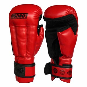 Gants de sparring MMA de haute qualité hommes femmes paume ouverte demi-doigt gants de sparring en cuir PU Logo personnalisé gant de sparring MMA - Product Image 1