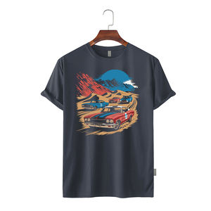 Camiseta de Verano 2026 para Hombre, Estilo Urbano, Oversize, Manga Corta, Tejida, con Serigrafía, Suave, 100% Algodón, Casual, Tallas Grandes - Product Image 5