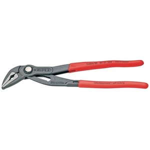 Pince à pompe à eau Cobra ES 250 mm polie avec largeur de serrage de 42 mm, pince de pêche recouverte de plastique par KNIPEX - Product Image 1