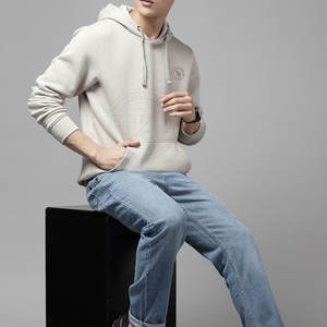 Sweat-shirts pour hommes, chauds, écologiques, à séchage rapide, respirants, 100% coton, teinture unie, avec poche, pour une utilisation en extérieur - Product Image 5