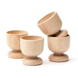 <b>Eco</b>-friendly Wooden <b>Egg</b> Cups for Sustainable Kitchenware Handcrafted Small Wooden <b>Egg</b> Cup Set Natural Wood Wholesale - Product Image 5