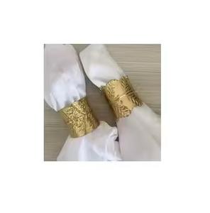Servilleteros de latón de la mejor calidad para restaurantes y hoteles, vajilla redonda para bodas y fiestas - Product Image 1