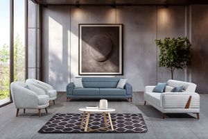 Roza alta calidad tela turca sala de estar conjunto sofá cama con sistema de almacenamiento caliente nueva llegada altas ventas - Product Image 2