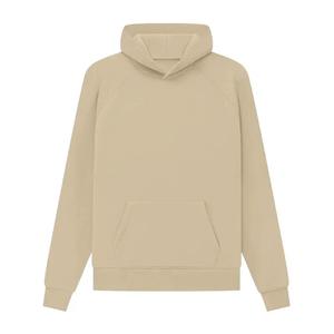 Sweats à capuche pour hommes 100% coton broderie impression logo personnalisé polaire d'hiver XS taille méthode d'impression en relief solide à capuche teint uni - Product Image 3