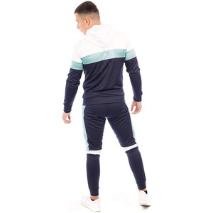 Fabricant OEM Ensemble de survêtements jogging coupe ajustée Lavage à l'acide Écusson de broderie en détresse Pantalon de survêtement évasé Ensembles de sweat à capuche - Product Image 2