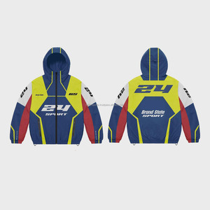 Customized Men's Bomber Fleece <b>Jacket</b> for Spring Autumn Windbreak Streetwear <b>Pattern</b> Front Logo Windbreaker <b>Jacket</b> for man - Product Image 6