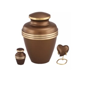 Gran oferta de urna de cremación de Metal, juego de dos urnas funerarias hechas a mano al por mayor, urna de cremación de tamaño personalizado de alta calidad - Product Image 6