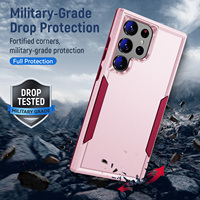 Étuis de téléphone portable robustes et universels en PC et TPU, résistants aux chocs, légers, protection de l'écran de l'appareil photo, modèle ESM-025