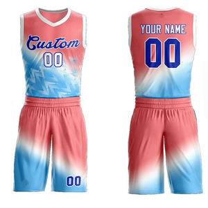 Maillot de basket-ball vierge personnalisé de nouveau design imprimé en gros pour hommes ensemble de vêtements de basket-ball de sublimation - Product Image 4