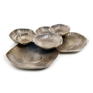 Juego de cuencos clásicos para el hogar, Juego de 3 tazones de acero redondos y dorados de diseño moderno para ensaladas, para Hotel, restaurante, frutos secos y frutas - Product Image 2