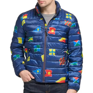 Veste matelassée pour homme, nouvelle collection, fabrication d'usine, couleur personnalisée, col montant, logo sur le devant, veste d'automne - Product Image 4